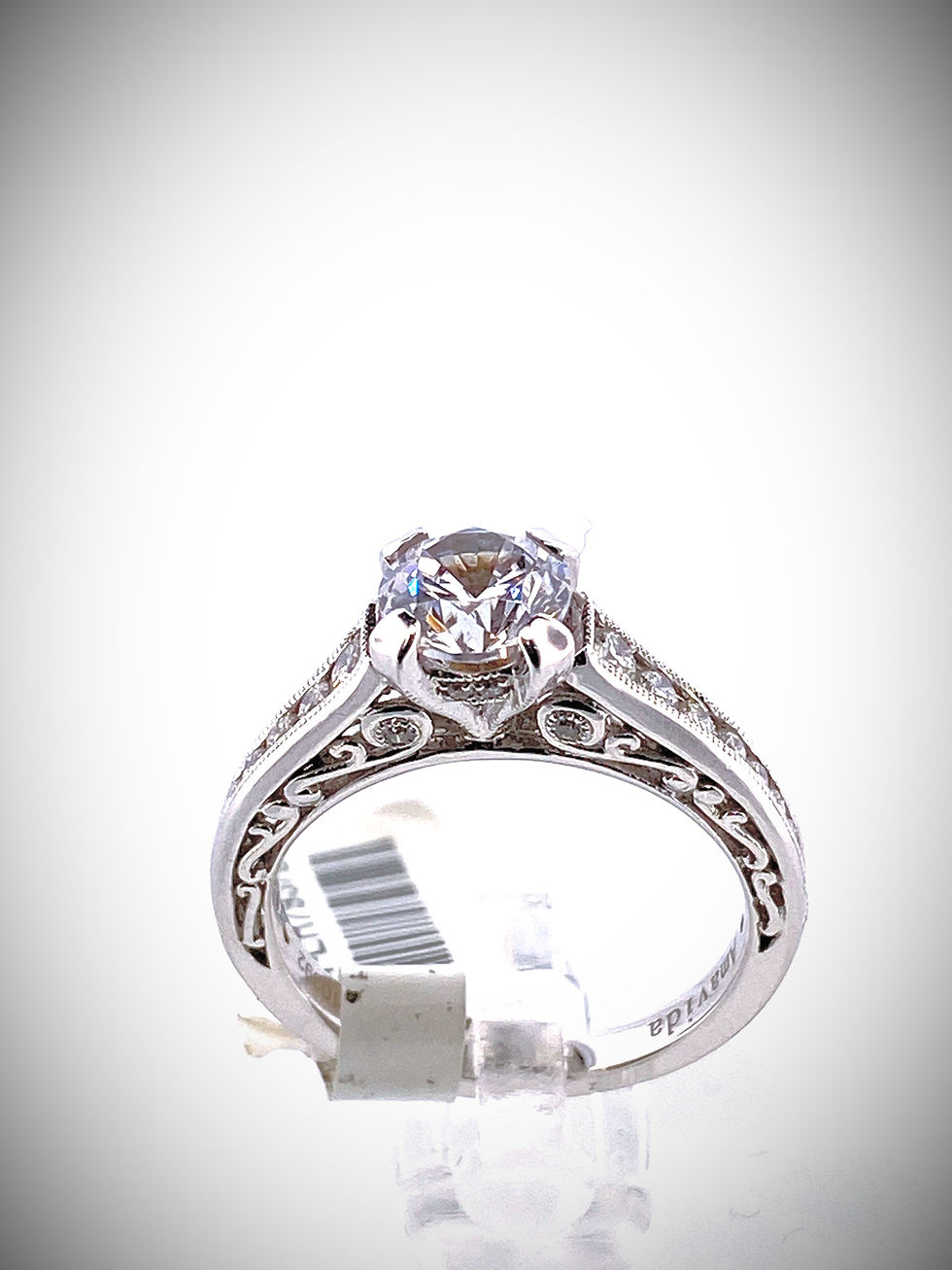 Thumbnail: 18KT WHITE GOLD ENGAGEMENT SEMI MOUNT "AMAVIDA"