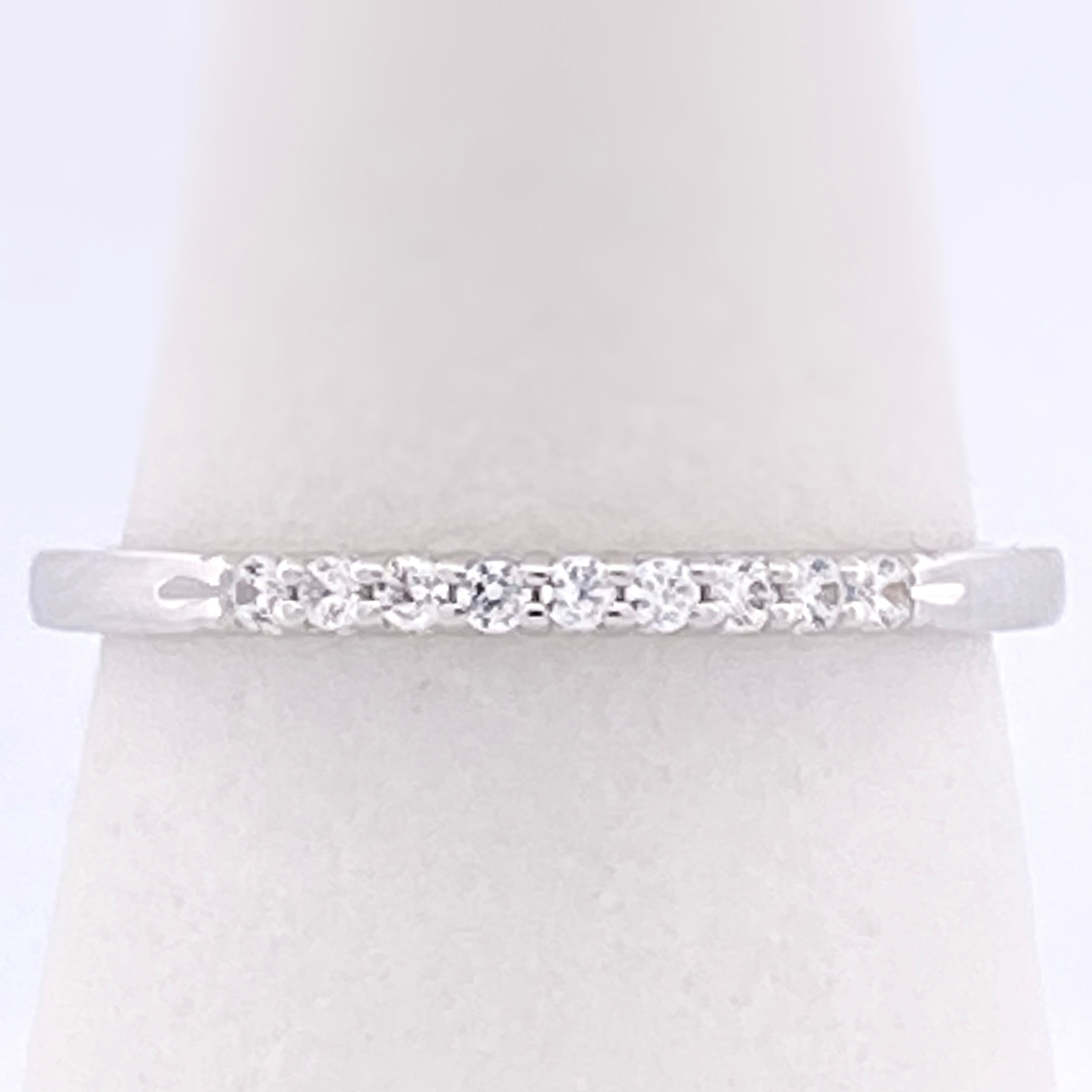 14KT WG Natural 9 Diamond Band