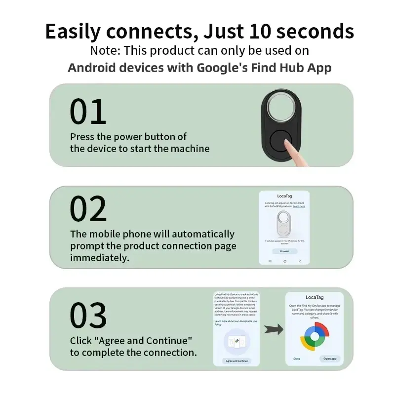 Miniatura: RSH Location Tracker for Samsung Android Tracker Work With Google's Find Hub App