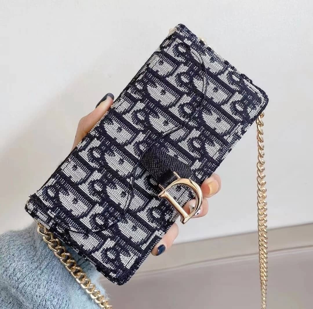 CD OBLIQUE CROSSBODY PHONE WALLET