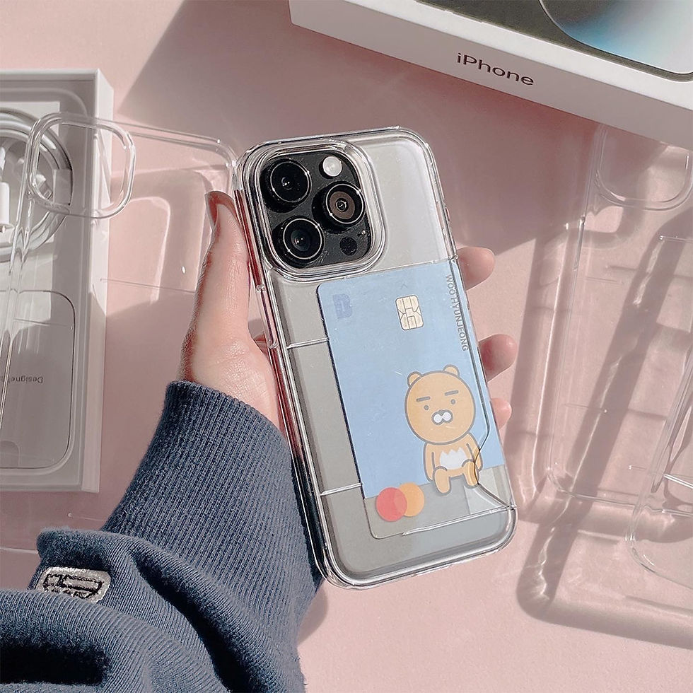 CLEAR CARD POCKET HARD CASE