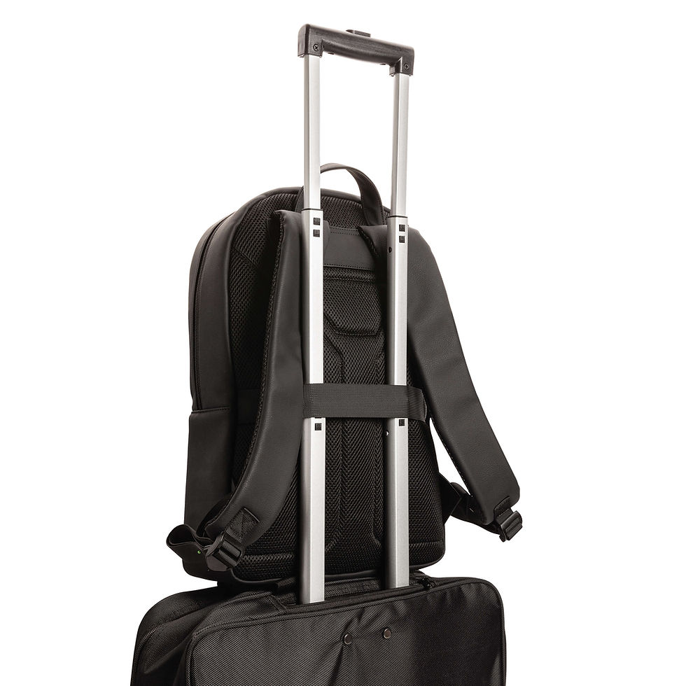 Miniatura: Mochila para portátil Swiss Peak de cuero vegano sin PVC