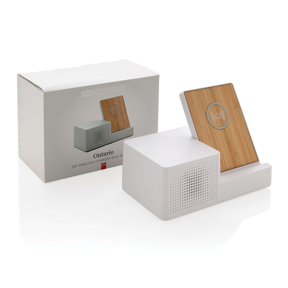 Miniatura: Cargador 5W inalámbrico Ontario con altavoz