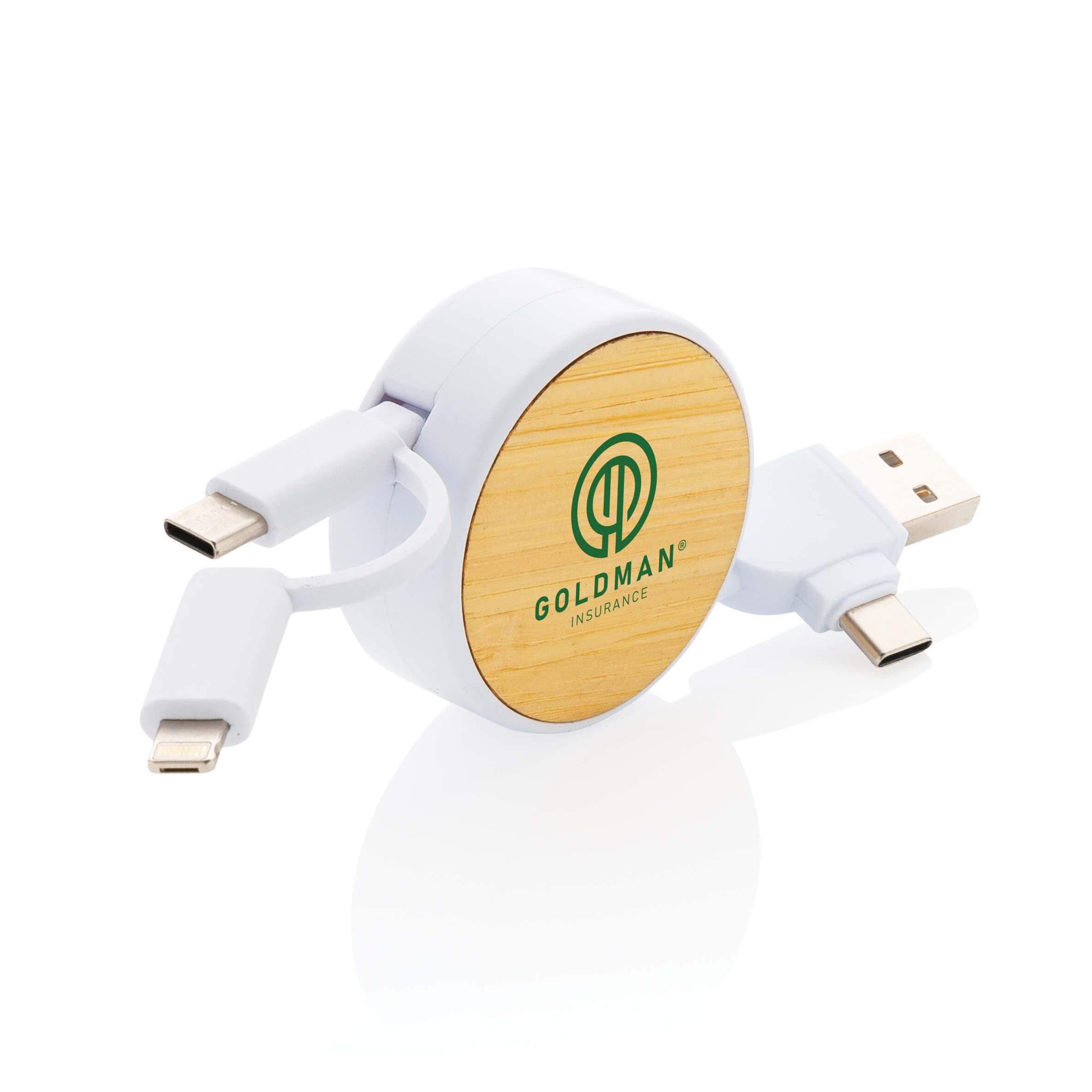 Cable retráctil Ontario 6 en 1 de plástico reciclado RCS