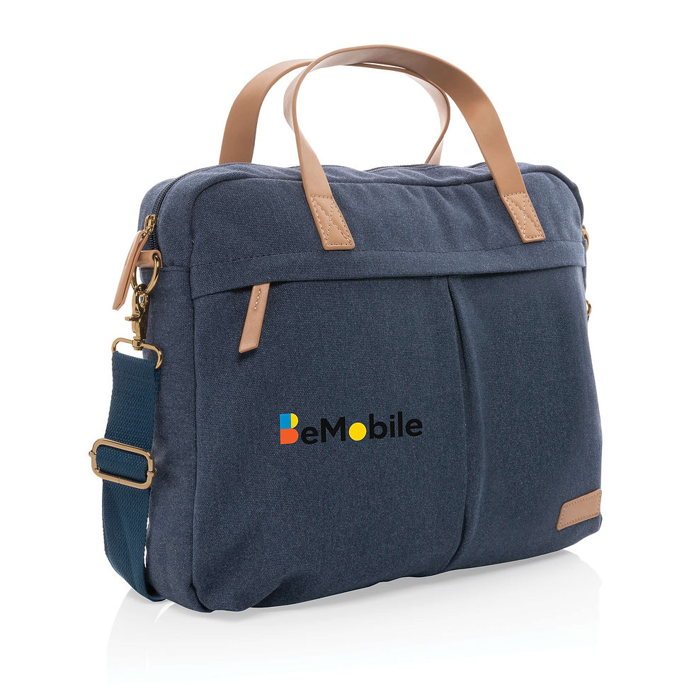 Miniatura: Maletín para portátil de lona reciclada Impact AWARE™ 16oz.