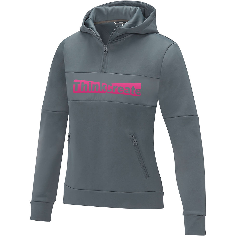 Miniatura: Sudadera anorak con capucha con media cremallera para mujer Sayan