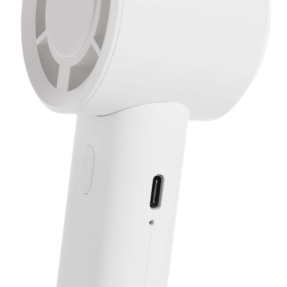 Miniatura: Ventilador portátil recargable Twist RCS plástico reciclado