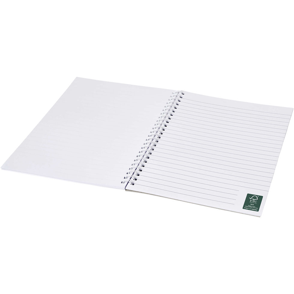Miniatura: Cuaderno espiral A4 con cubierta impresa Desk-Mate®