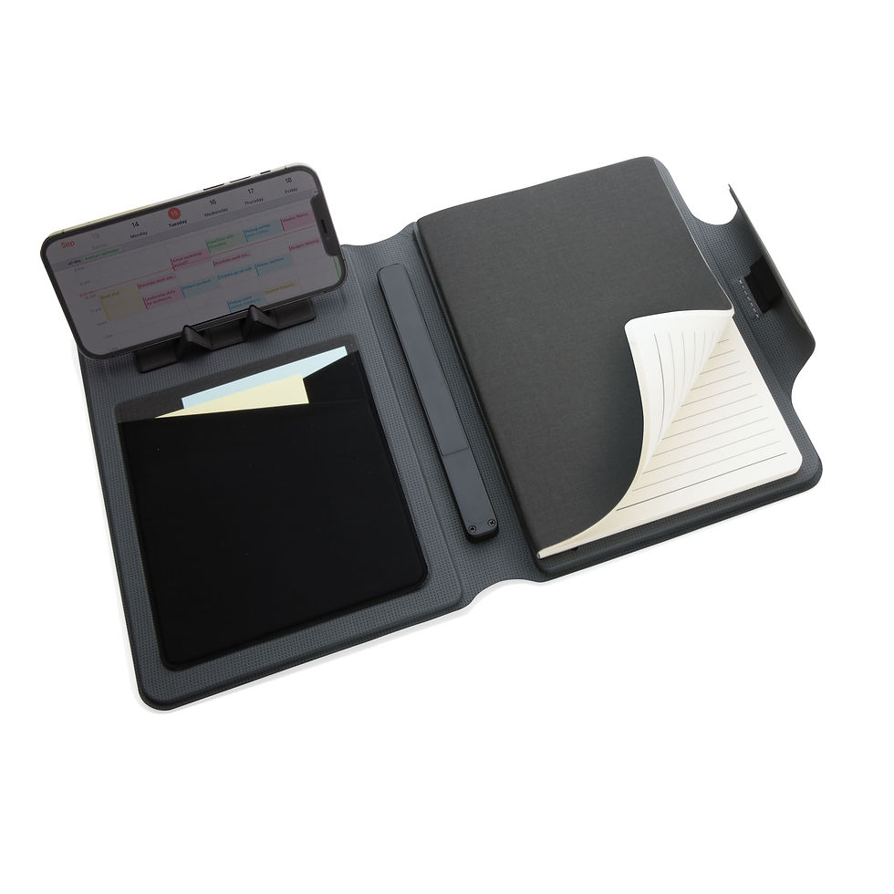 Miniatura: Libreta Artic magnética A5 con carga inalámbrica 10W
