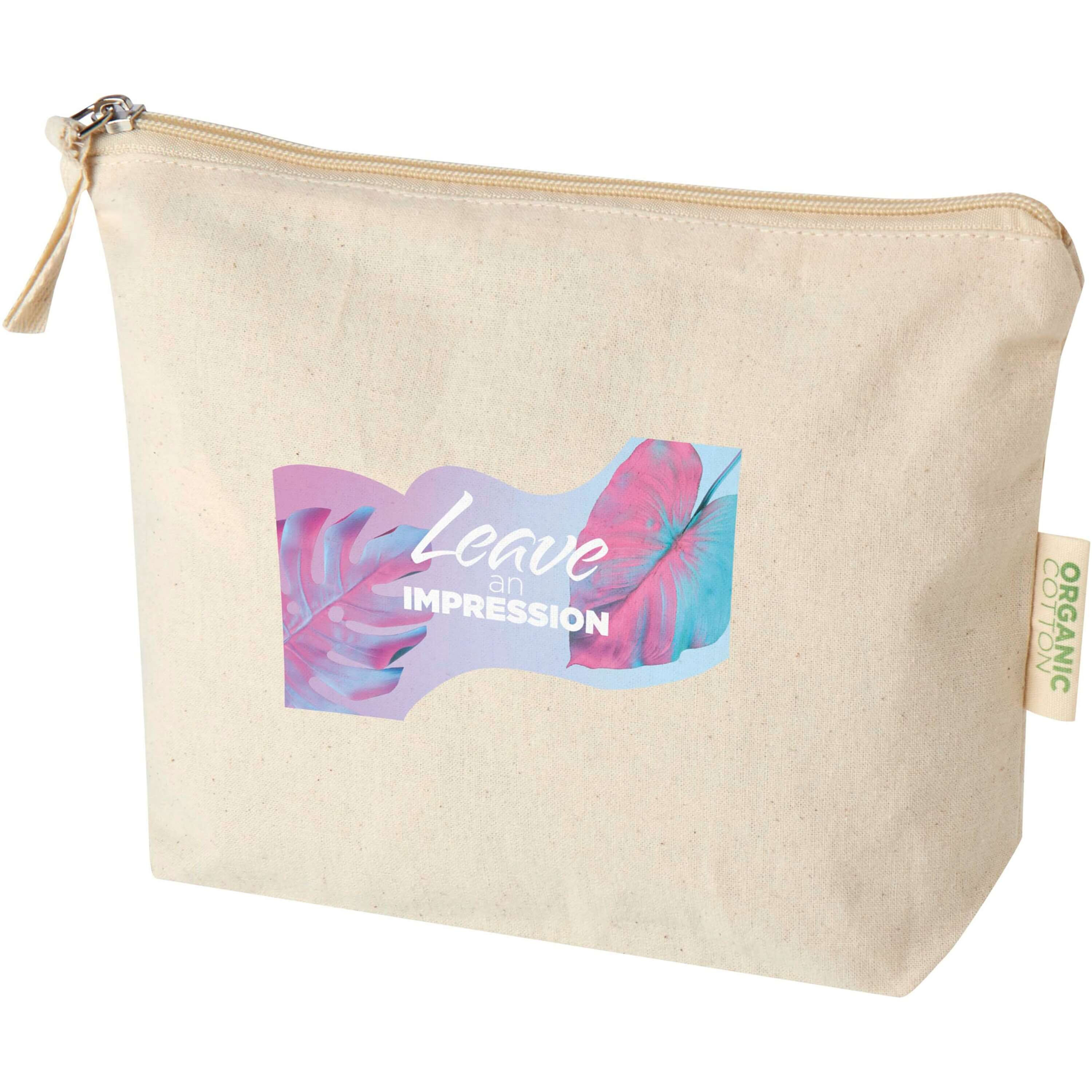 Bolsa de aseo pequeña de 1L algodón orgánico OCS de 180 g/m² Odisha