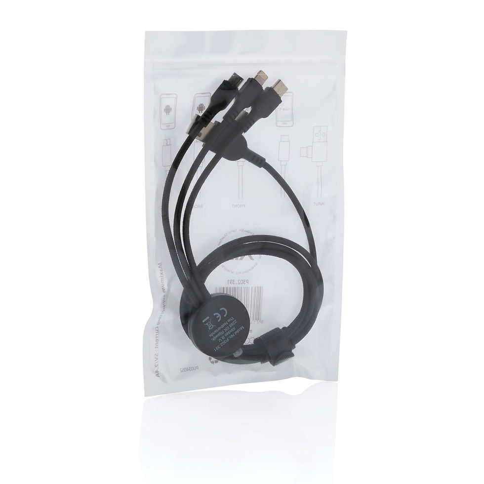 Miniatura: Cable 6 en 1 con logo iluminado