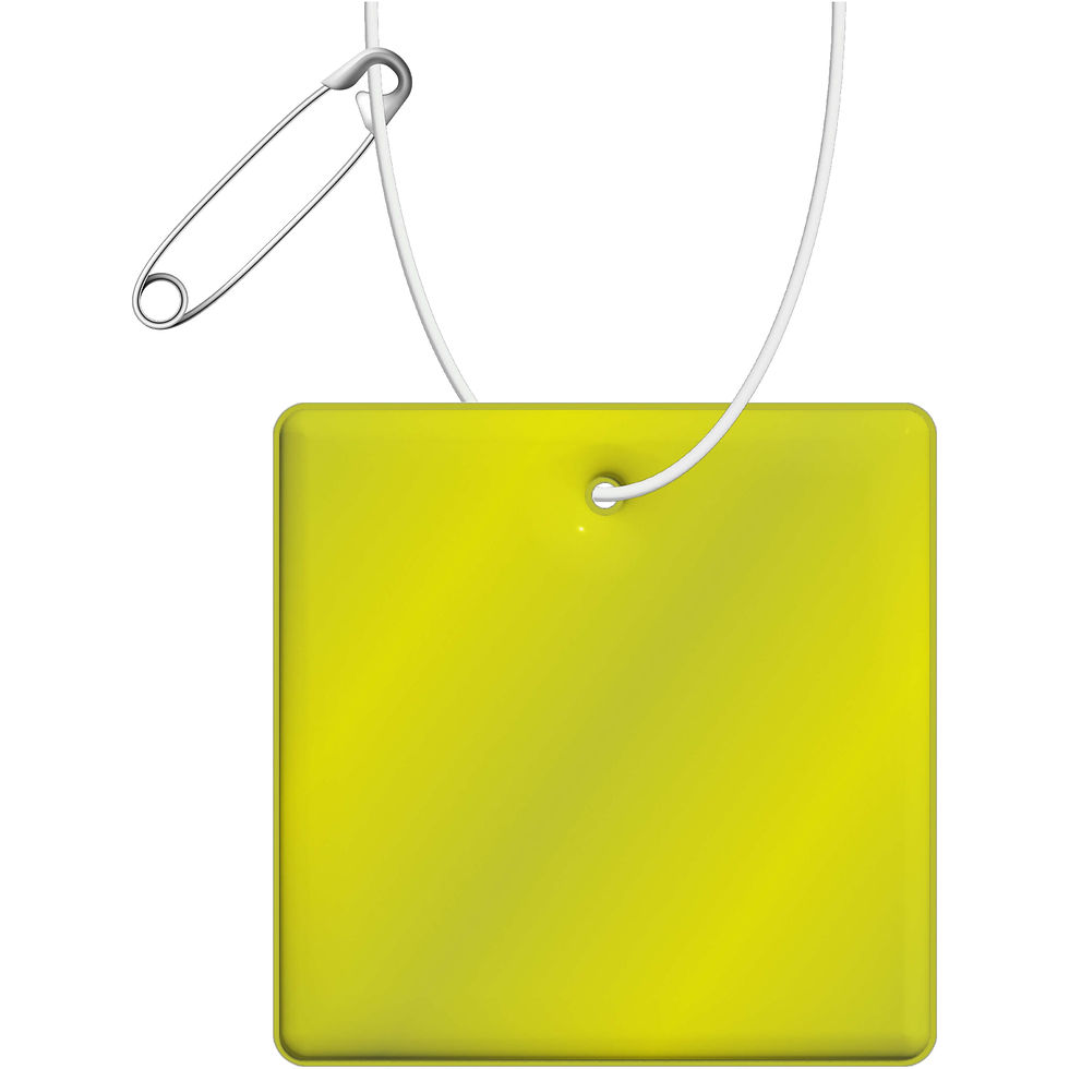 Miniatura: Colgante cuadrado de PVC reflectante H-16 RFX™