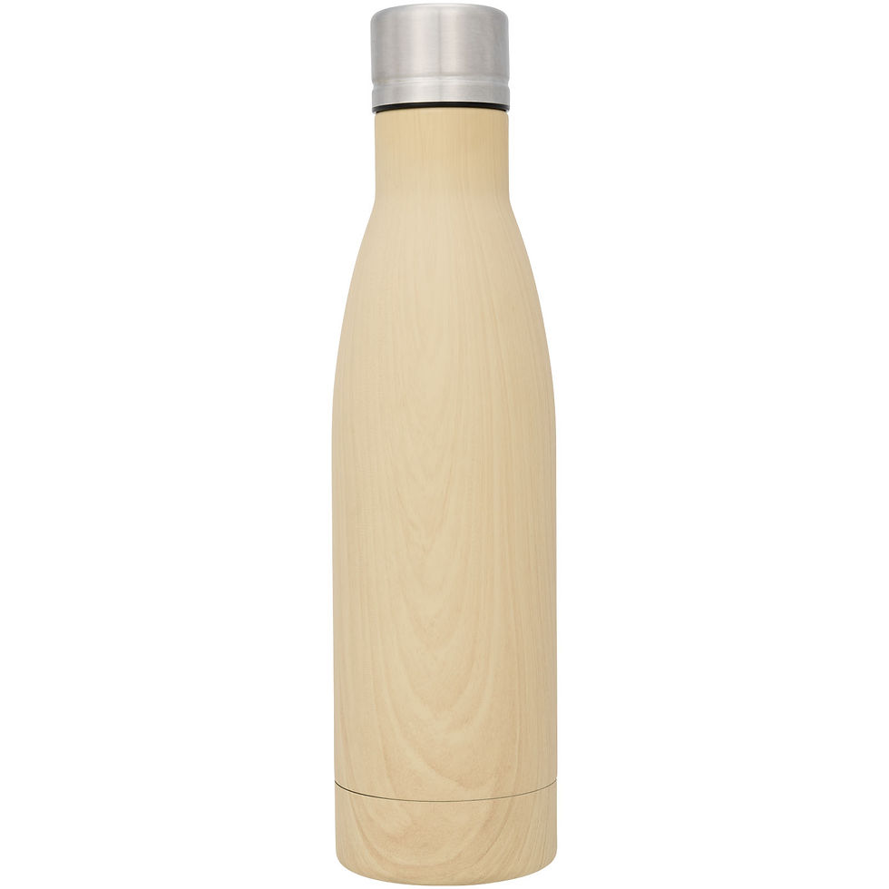 Miniatura: Botella con aislamiento de cobre con diseño de madera de 500ml Vasa
