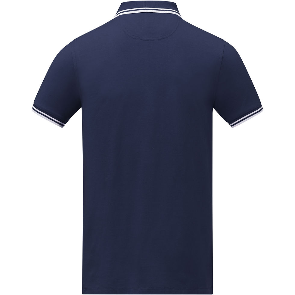 Miniatura: Polo de manga corta con ribete para hombre Amarago