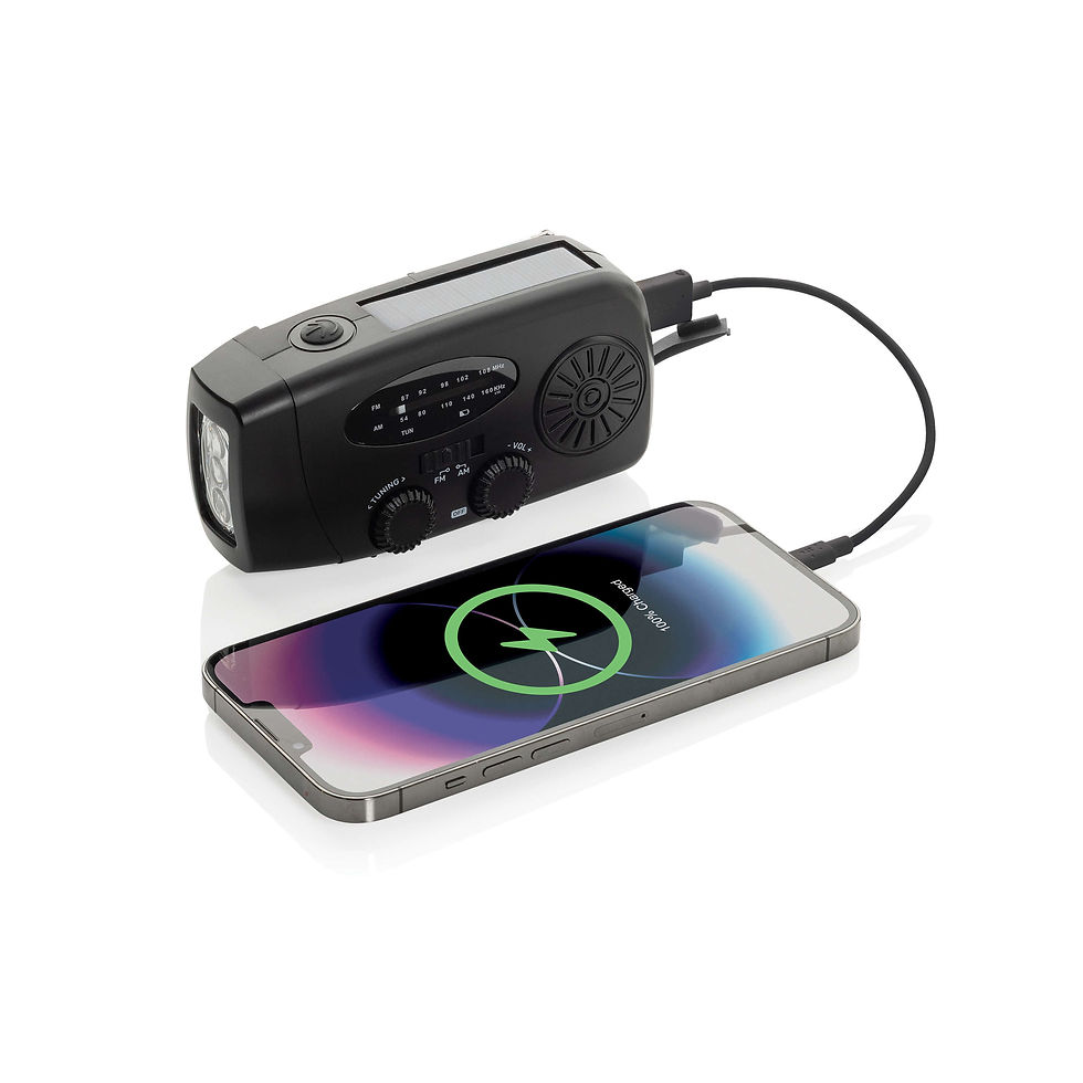 Miniatura: Radio de emergencia plástico reciclado RescueWave RCS