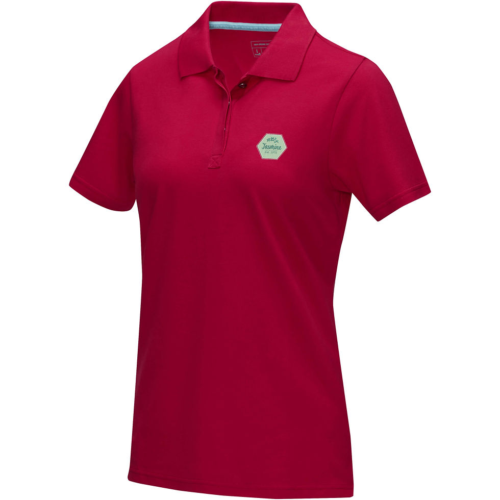 Miniatura: Polo orgánico de manga corta para mujer Graphite