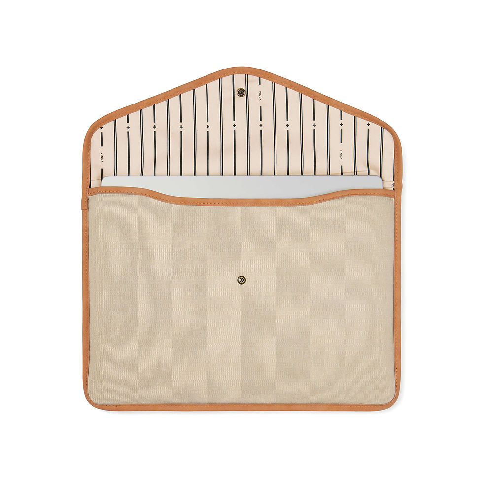 Miniatura: Funda para portátil 16" de lona reciclada Bosler GRS
