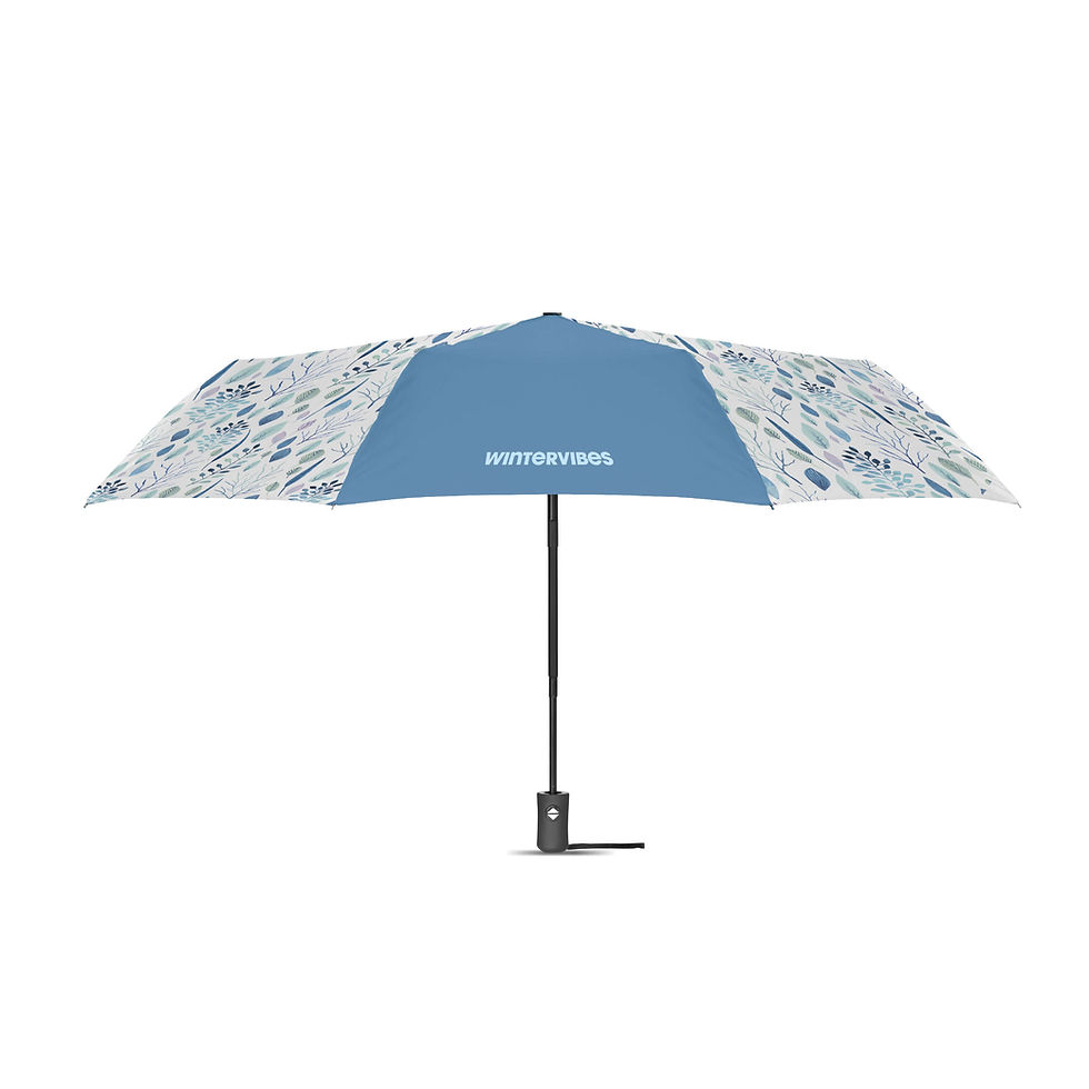 Miniatura: Paraguas de tormenta plegable de 21" totalmente personalizable
