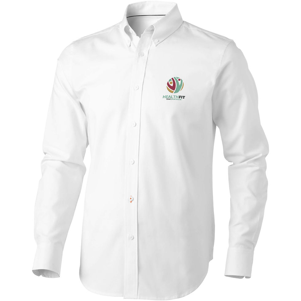 Miniatura: Camisa tipo Oxford de manga larga para hombre de 142 g/m² Vaillant