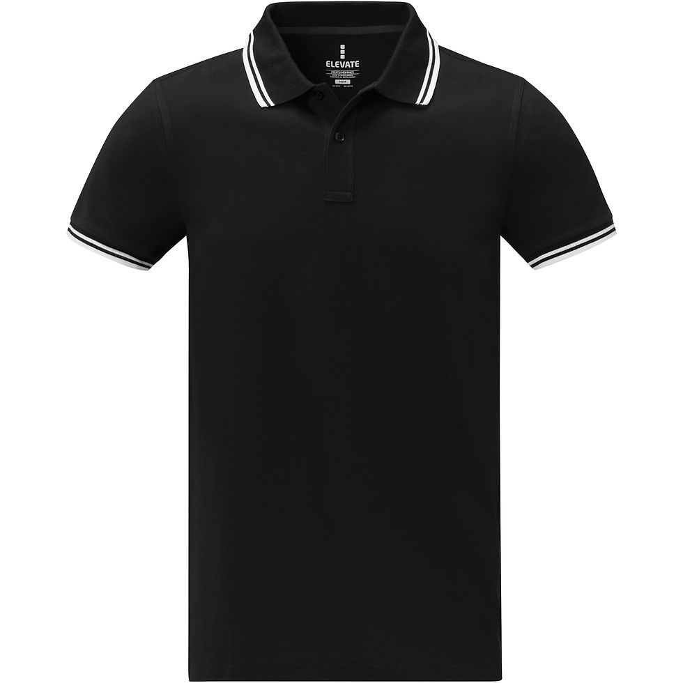Miniatura: Polo de manga corta con ribete para hombre Amarago