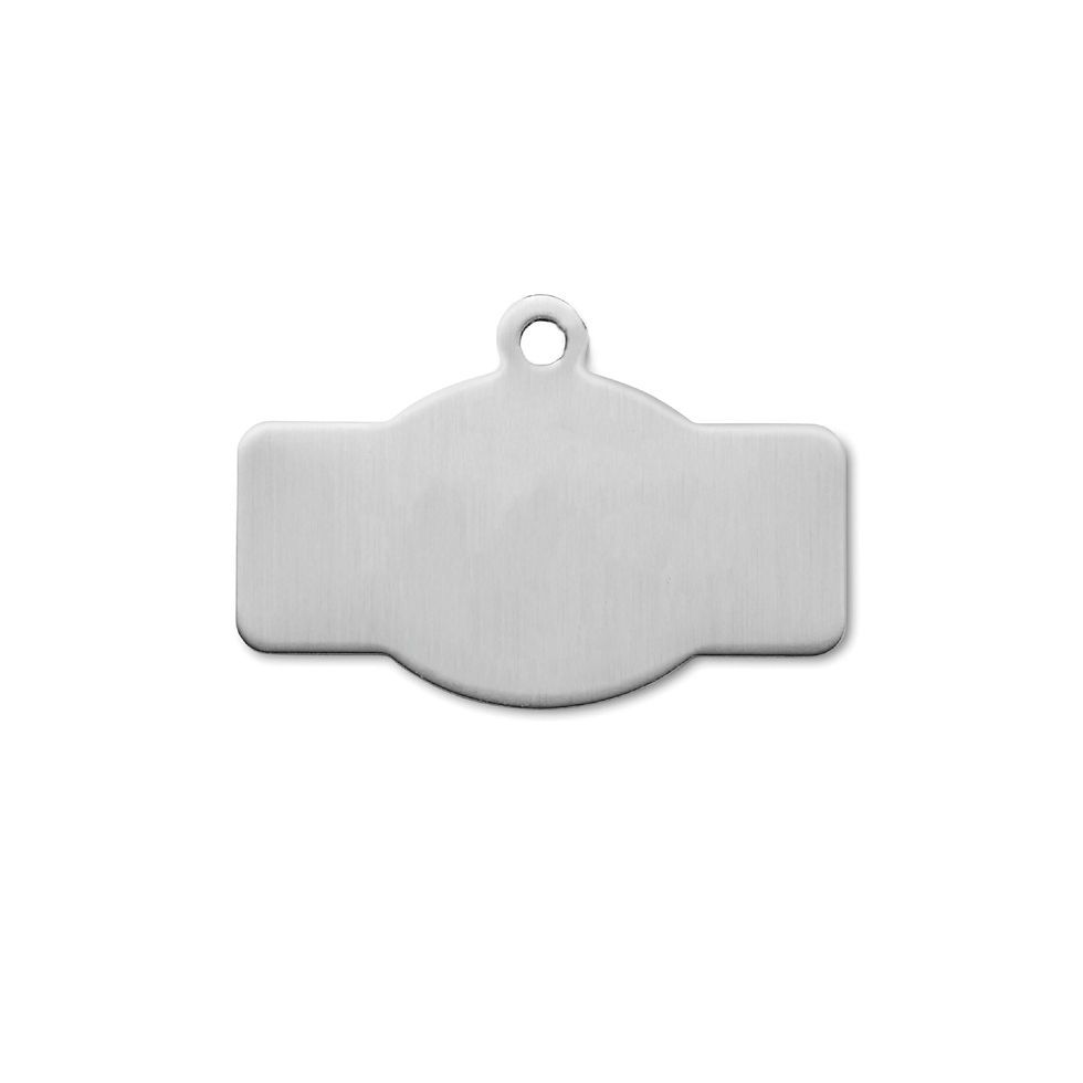 Miniatura: Llavero de acero inoxidable en forma personalizada y con gota de resina