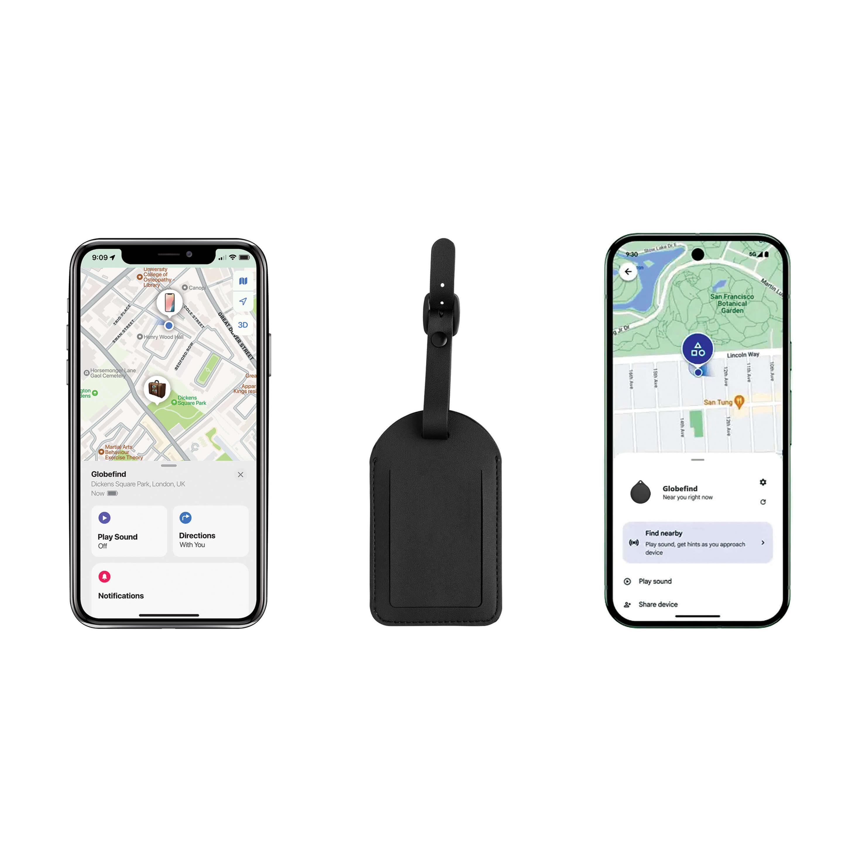 Etiqueta equipaje Globefind Dual RCS localización mundial