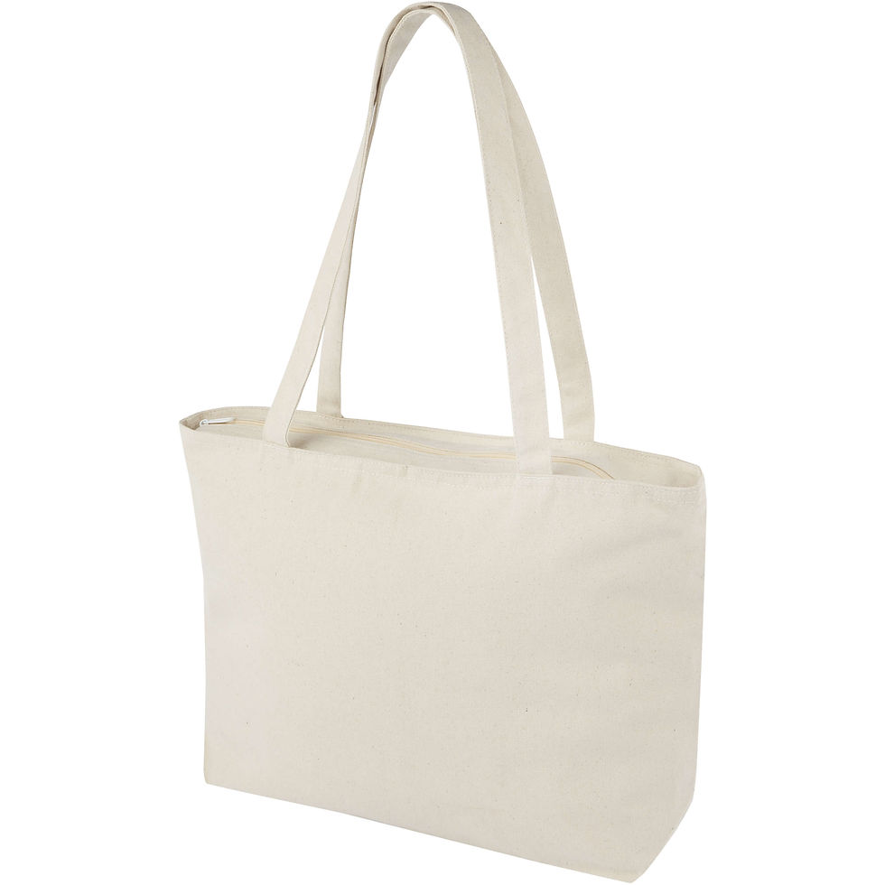 Miniatura: Bolsa Tote de algodón 320 g/m² con cremallera Ningbo