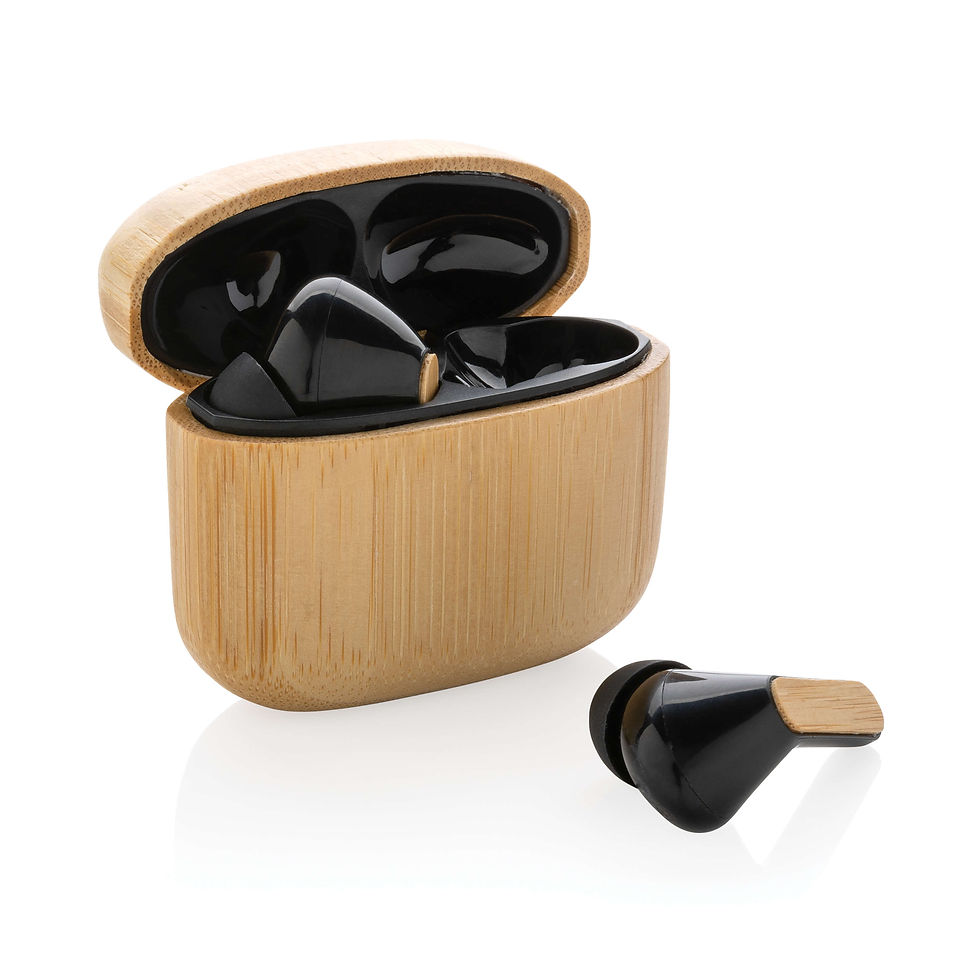 Miniatura: Auriculares TWS de bambú y plástico reciclado RCS