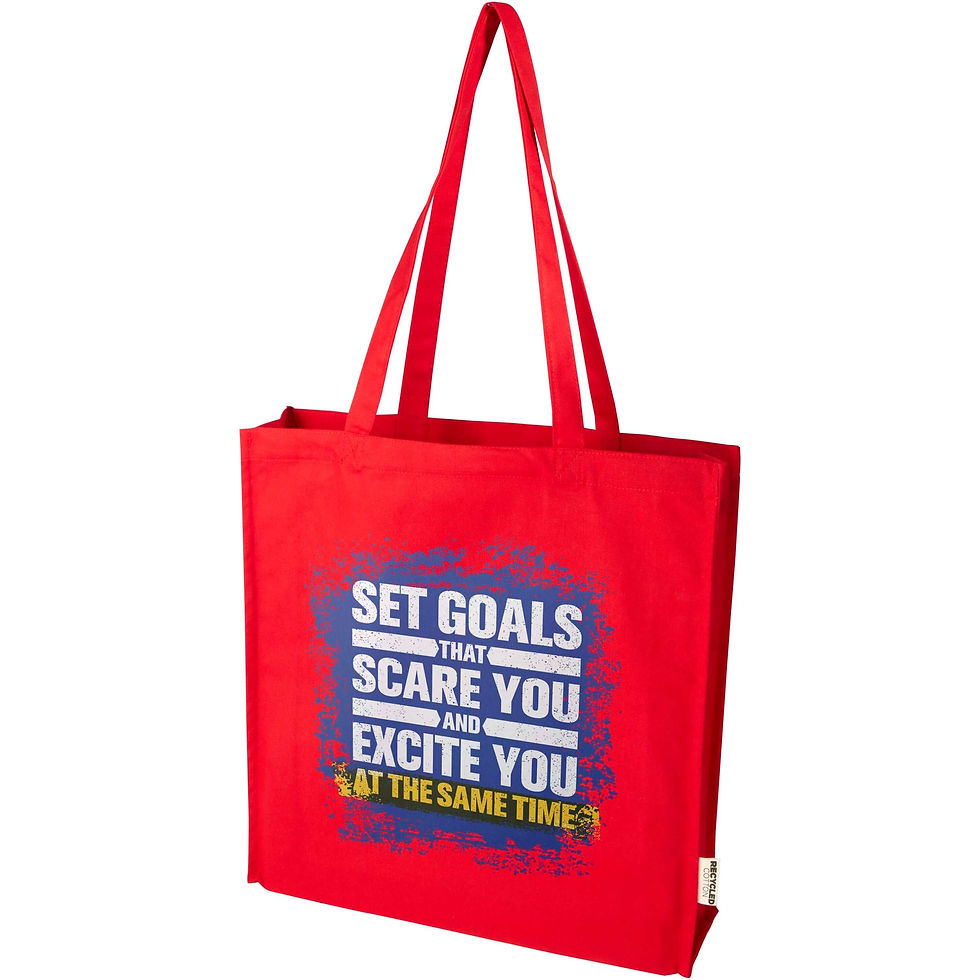 Miniatura: Bolsa Tote algodón reciclado 100% GRS con refuerzos de 270 g/m² Florida 14L