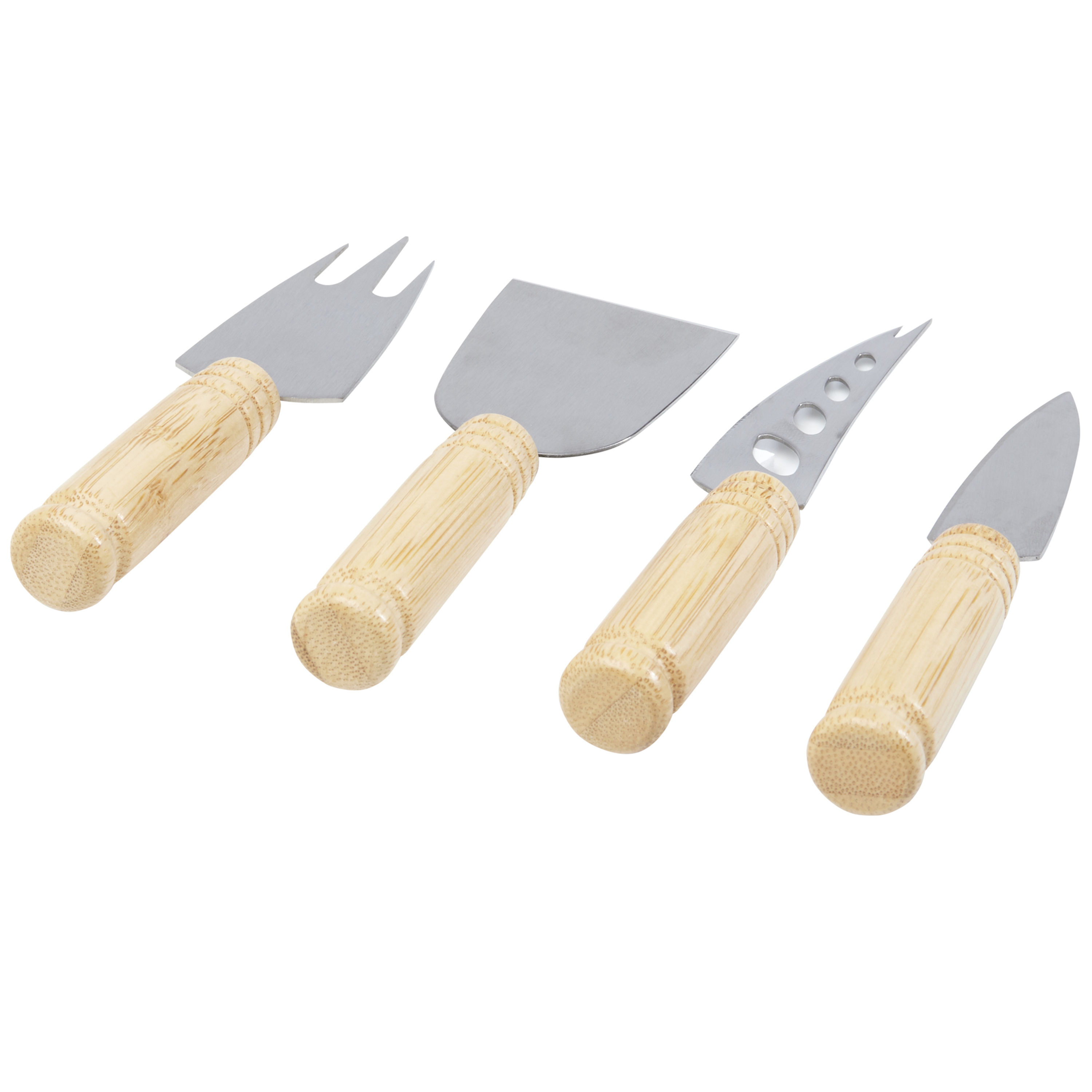 Set de 4 piezas para queso de bambú Cheds