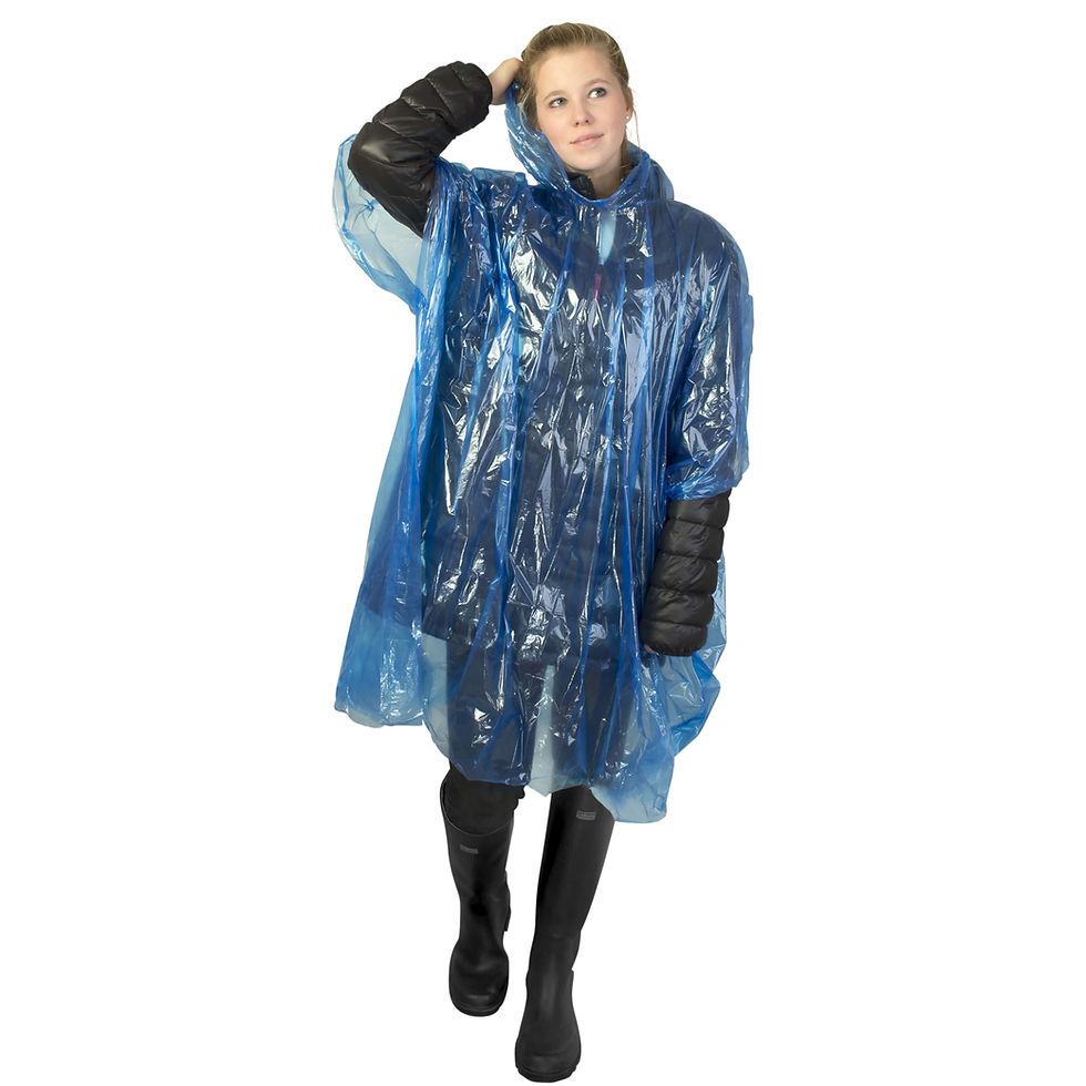 Miniatura: Poncho impermeable desechable con funda Ziva