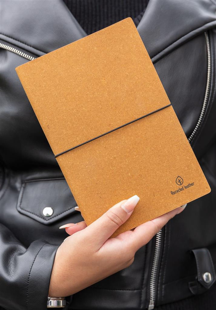 Miniatura: Libreta A5 de cuero reciclado GRS