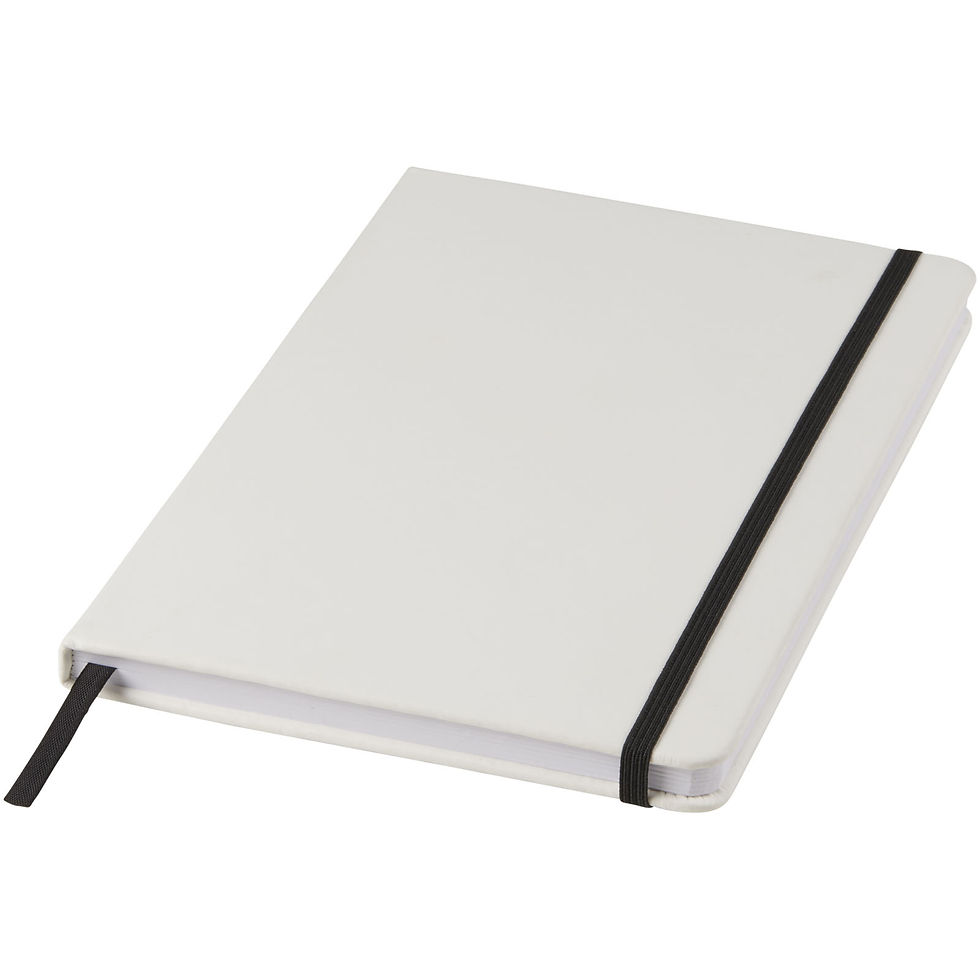 Miniatura: Libreta A5 blanca con cinta de color Spectrum