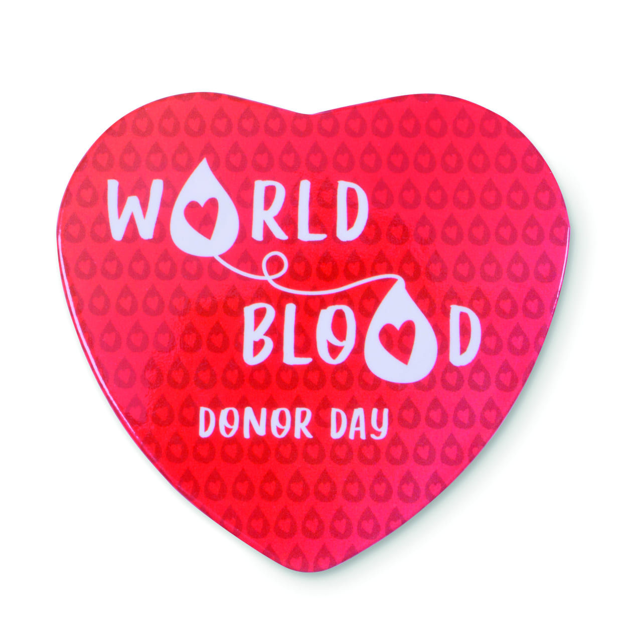 Chapa en forma de corazón