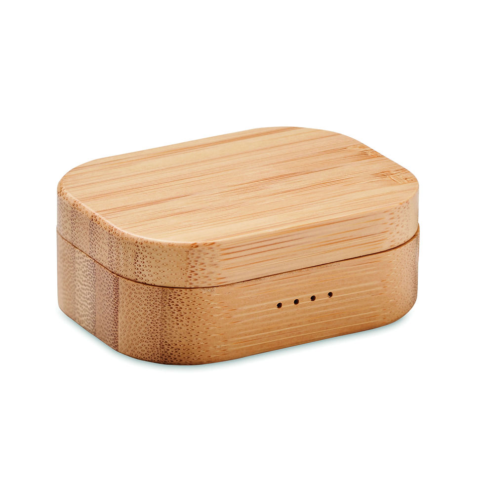 Miniatura: Auriculares TWS estuche de bambú Jazz Bamboo