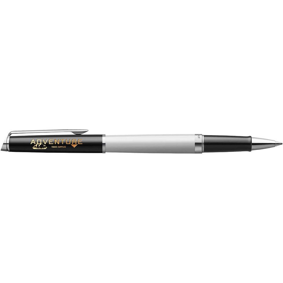 Miniatura: Rollerball con bloques de color y ribete plateado Waterman Hemisphere