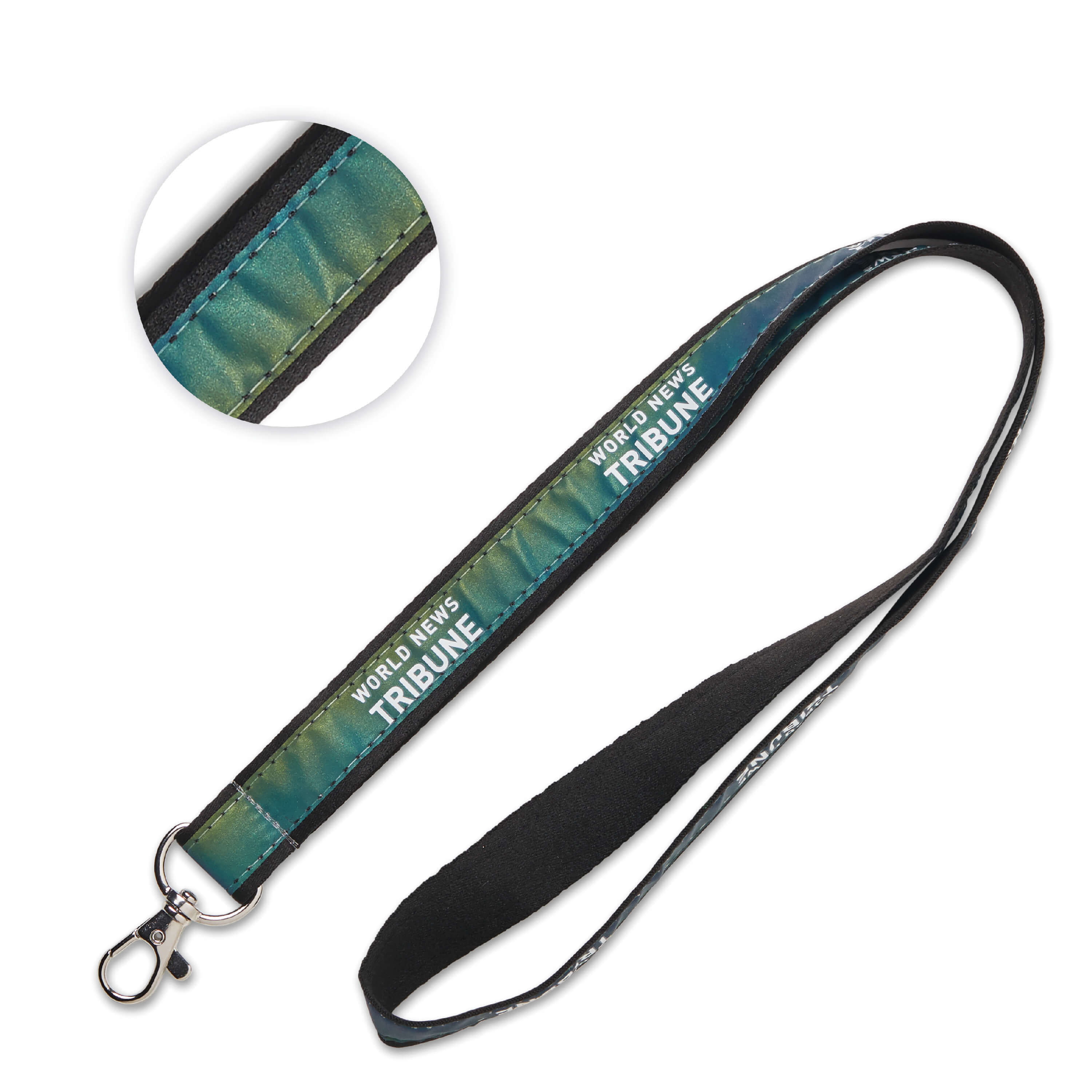 Lanyard con capa iridiscente configurable