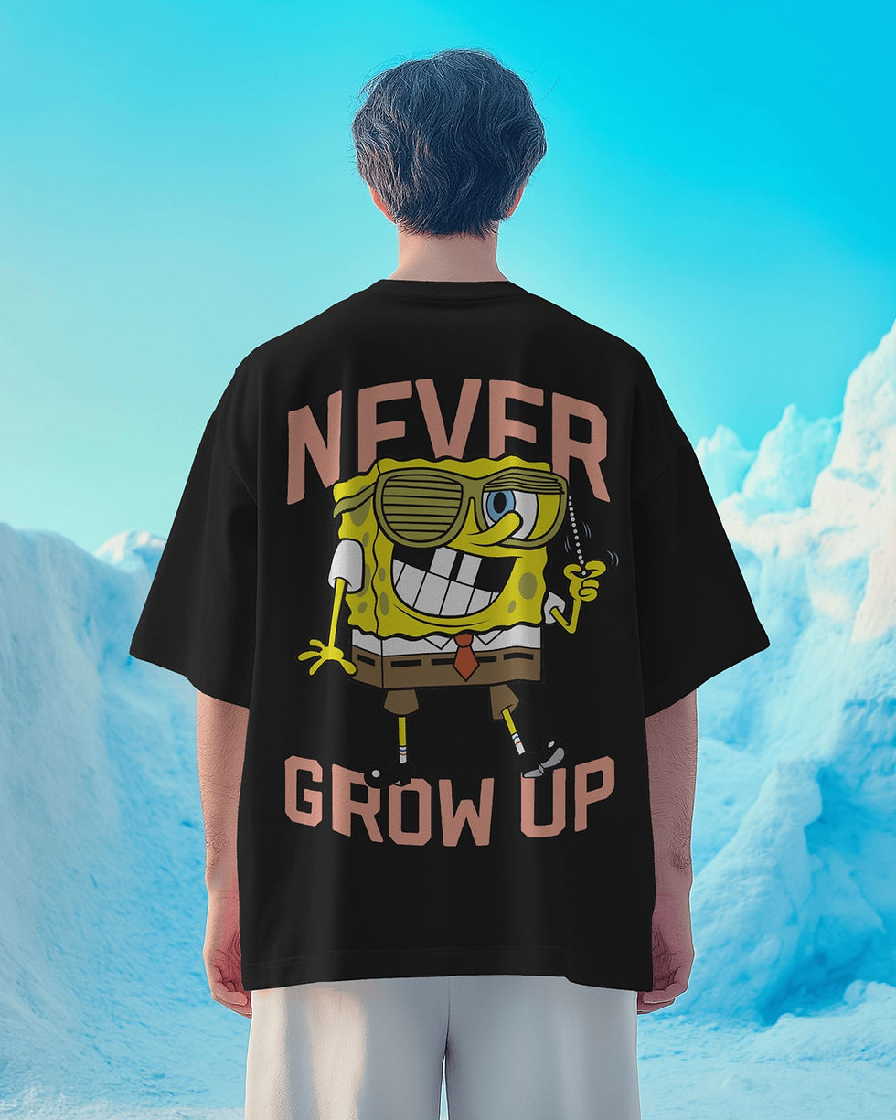 NeverGrowUp - Oversized French Terry Premium T-shirt