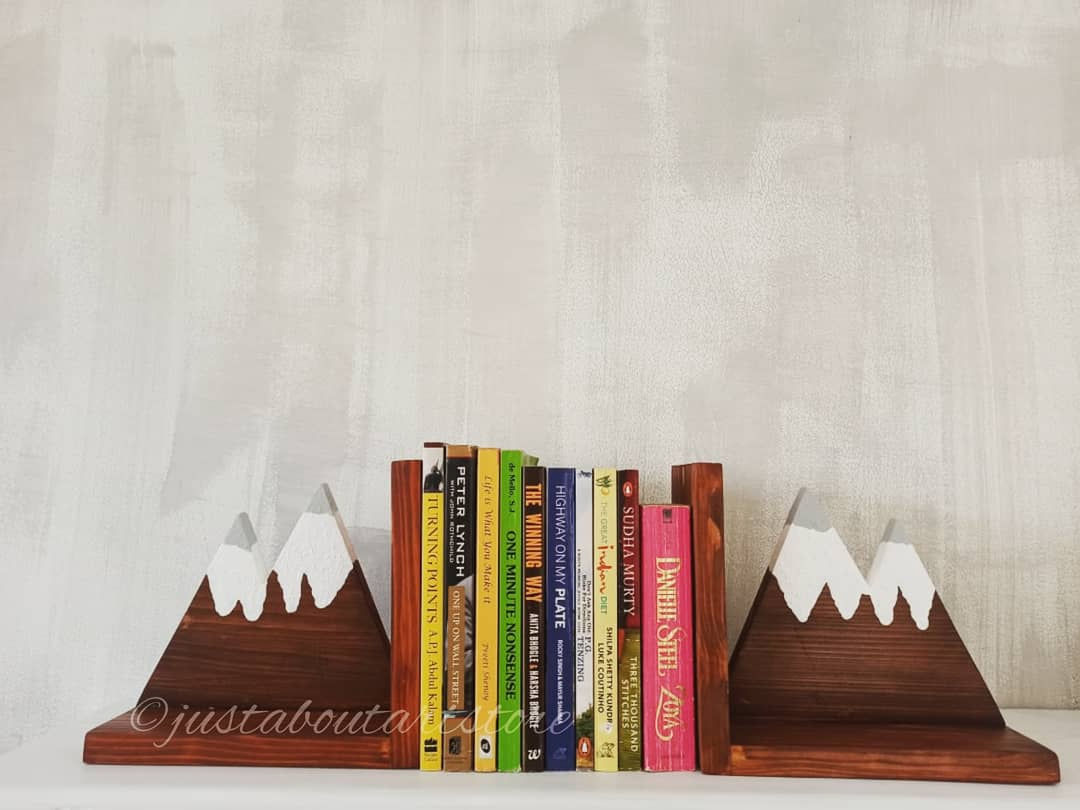 Snow Capped Mountains Bookend 