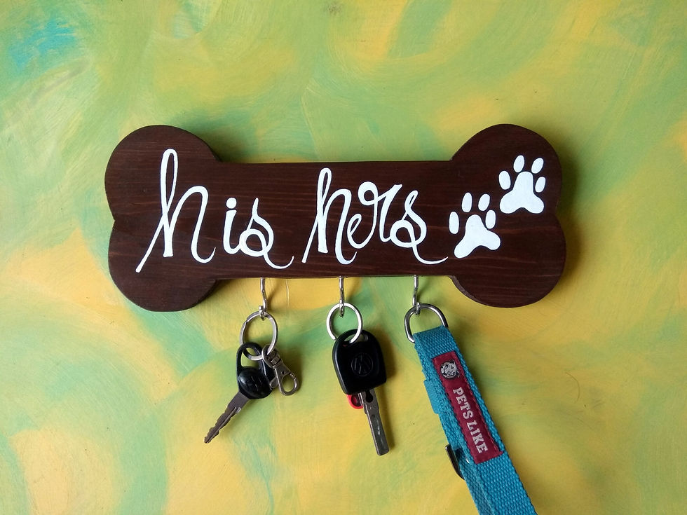 Thumbnail: Pet Themed Key Holder - His Hers Paws