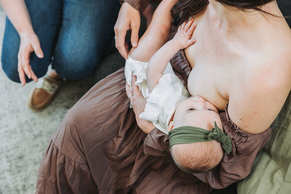 Mother breastfeeding her baby