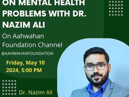 Live Session with Dr. Nazim Ali about Mental Health Problems