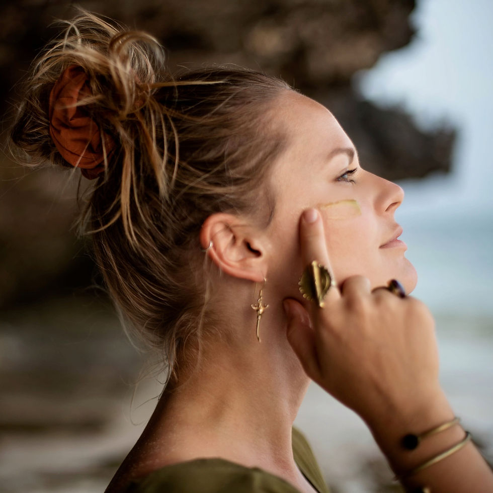 Thumbnail: Emilie Jaspers applying Forest Cream for Deep Moisture treating Dry, Reactive Skin