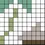 Thumbnail: Example of fall cross stitch pattern that uses color blocks to show where each x stitch should be placed.