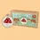 Thumbnail: Beginner friendly cross stitch kit with box that says You're a Fungi. Small cross stitch mushroom is in a tiny wooden hoop.
