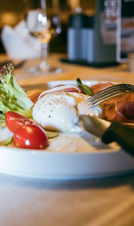Italian appetizers at the CARUSO restaurant