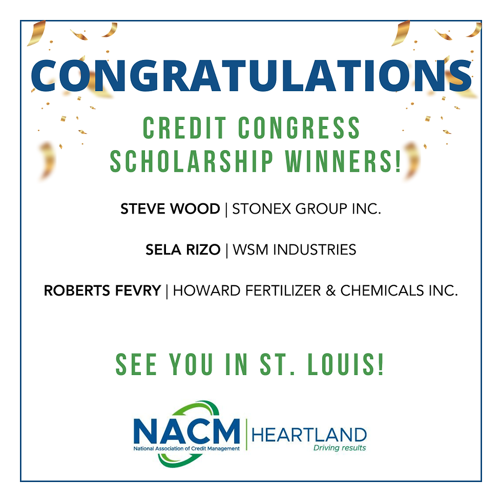 2026 Credit Congress Scholarship Winners