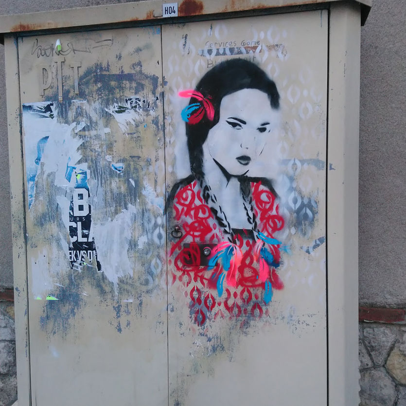 street art, Touraine, Gil KD, les filles du vent, aérosol, tags, graffitis