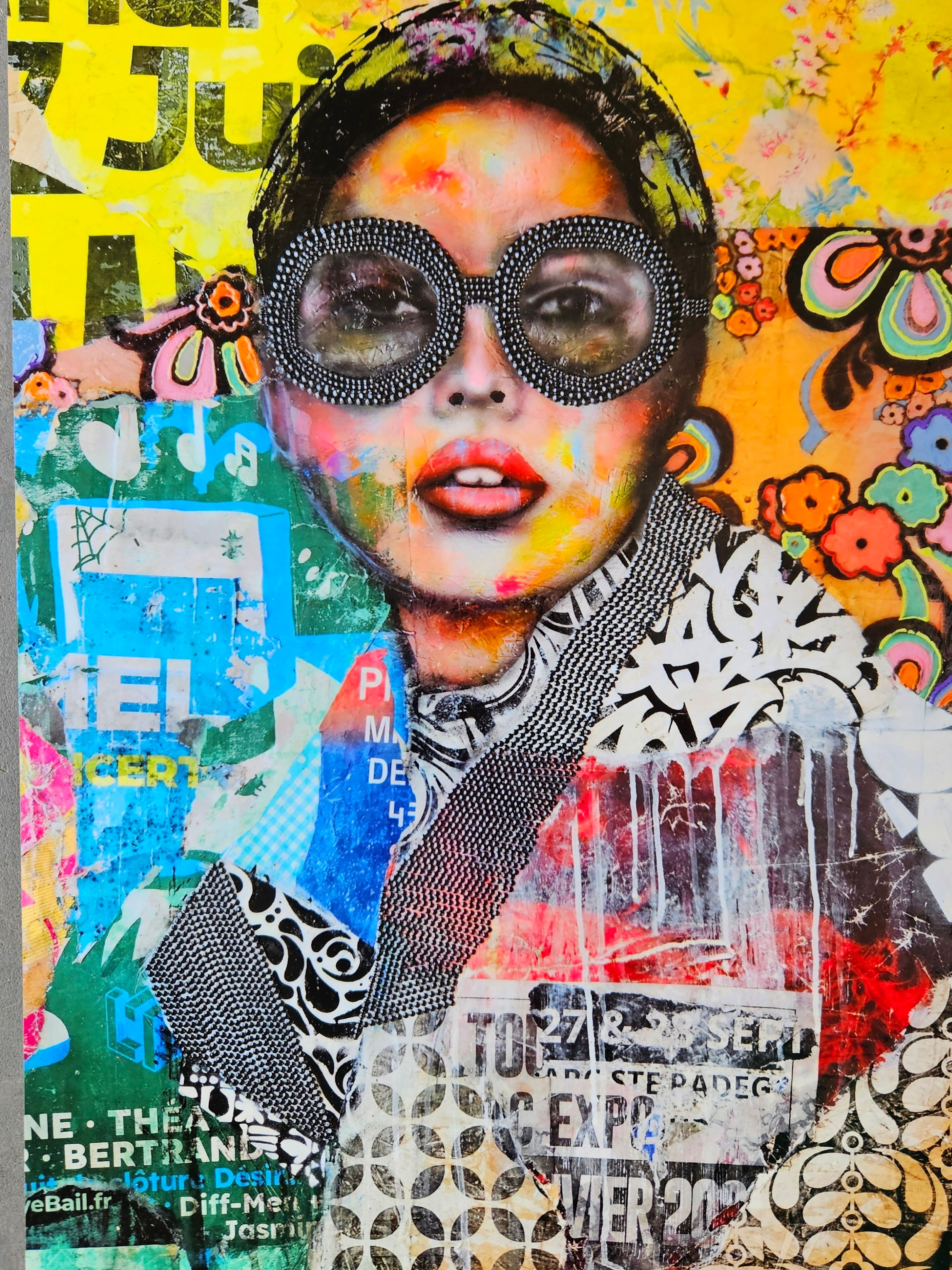 Soleil Soleil reproduction sur aluminium.40x30