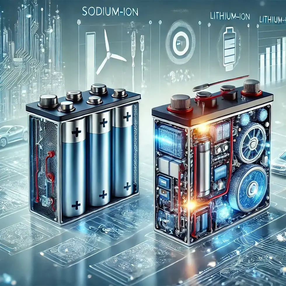 Sodium-Ion Batteries vs. Lithium-Ion Batteries